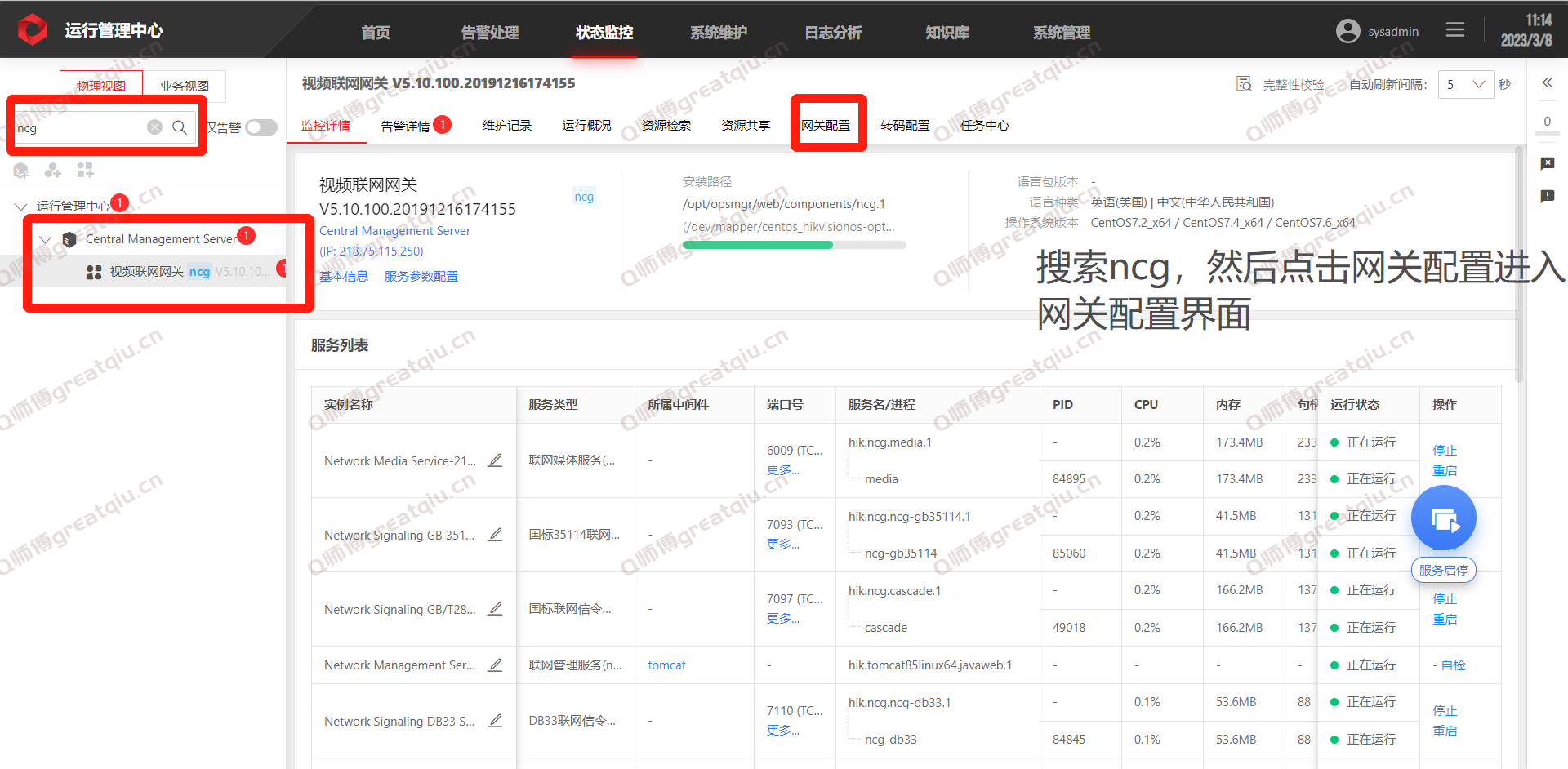 视频与第三方进行GB28281说明